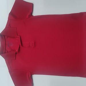 IZOD Boy's Size 8 Red Polyester Polo